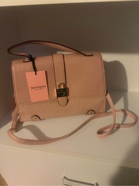 Juicy Couture Pale Pink Satchel with Gold-Tone Lock